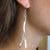 Long Double Strand Wispy Silver Earrings Backyard Silversmiths