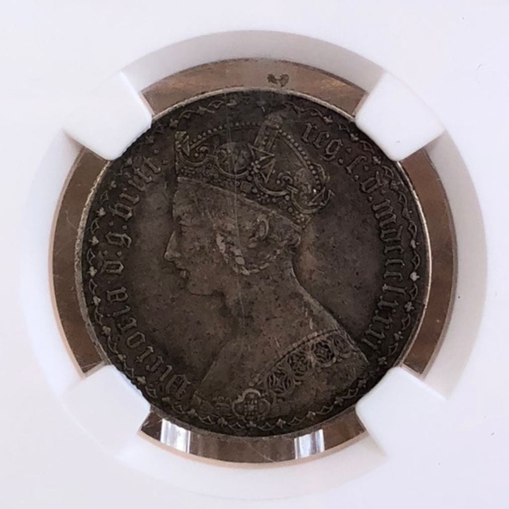 1881 Great Britain Florin 2S - XF 45 | Backyard Silversmiths