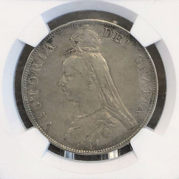 1890 Great Britain 4S Double Florin Silver Coin - VF-25 Backyard Silversmiths