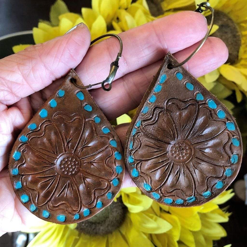 Flower Earrings - Artisan Find Backyard Silversmiths