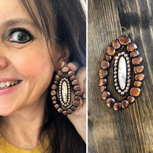 Glam Western Style Earrings - Artisan Find Backyard Silversmiths