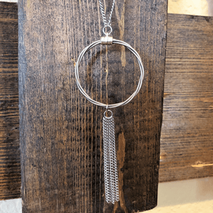 Guitar String Tassel Necklace - Artisan Find Backyard Silversmiths