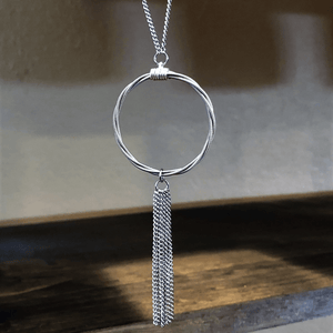 Guitar String Tassel Necklace - Artisan Find Backyard Silversmiths