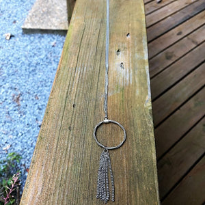 Guitar String Tassel Necklace - Artisan Find Backyard Silversmiths