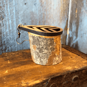 Laser Cut Wood Earrings - Artisan Find Backyard Silversmiths