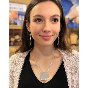 Long Double Strand Wispy Silver Earrings Backyard Silversmiths