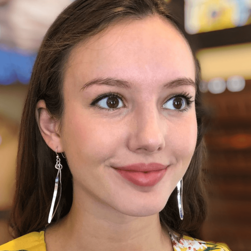 Long Double Strand Wispy Silver Earrings Backyard Silversmiths